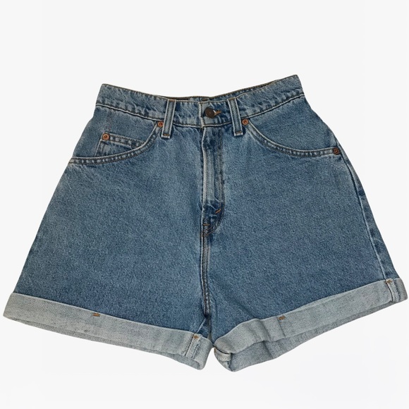 Levi’s 954 High-Rise Roll-Up Vintage Jean Shorts - 2/4 - Picture 7 of 17
